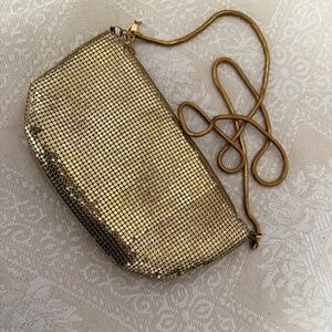 Golden Evening Bag, Shoulder, NOS
